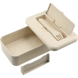 Bamboo Fiber Lunch Box with Utensils