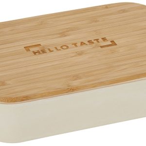 Bamboo Fiber Lunch Box with Cutting Board Lid