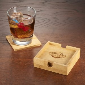 Bamboo Coaster Set