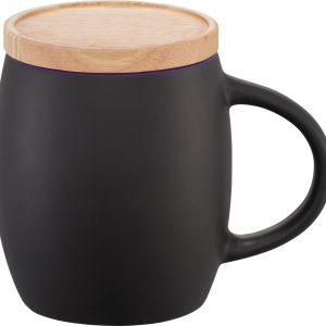 Hearth Ceramic Mug with Wood Lid/Coaster 15oz