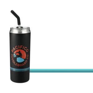 Marka Copper Vac Tblr w/SS straw 20oz Pinstripe SF