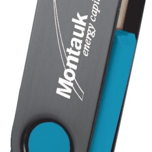 Rotate Black Clip Flash Drive 2GB