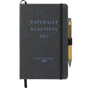 5.5" x 8.5" FSC® Mix Recycled Leather Bound Journa