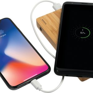 FSC® 100% Bamboo 5000 mAh Wireless Power Bank