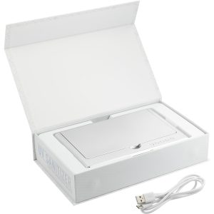 UV Sanitizer Desk Clock with Wireless Charging