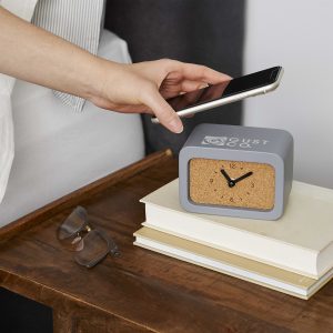 Set in Stone Wireless Charging Desk Clock
