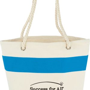Capri Stripes 12oz Cotton Canvas Shopper Tote