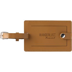 Pineapple Leather Luggage Tag