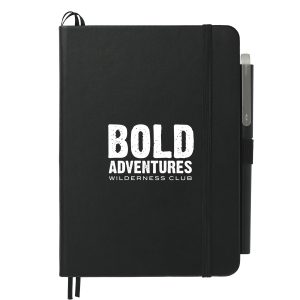 5" x 7" Recycled Bulleting Bound Notebook w Pen