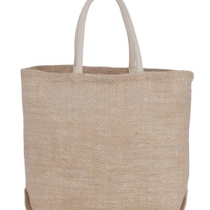 Herringbone Jute Tote