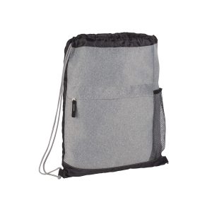 Heather Melange Drawstring Bag
