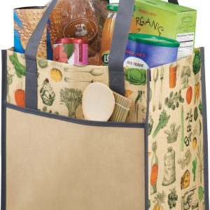 Big Grocery Vintage Laminated Non-Woven Tote