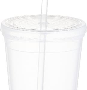 Iceberg 16oz Double-Wall Tumbler w/Straw