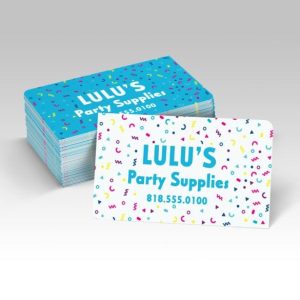 2″ x 3.5″ 16pt Round Corner Business Cards UV Coating on 4-color Side(S)