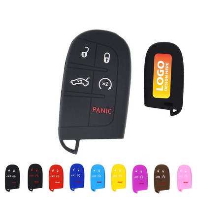 Soft Silicone Car Key Fob Cover Protector Shell for Jeep