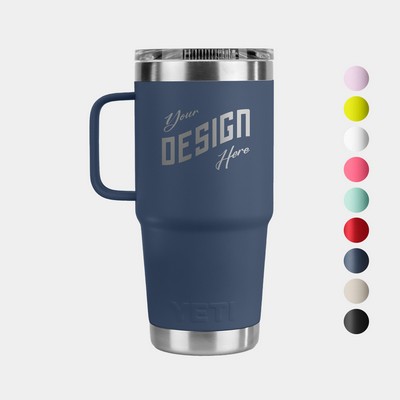 20 Oz YETI® Stainless Steel Tumbler Insulated Travel Mug W/ Handle